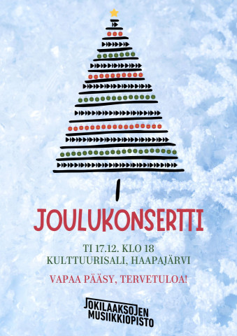 JMO:n joulukonsertin juliste