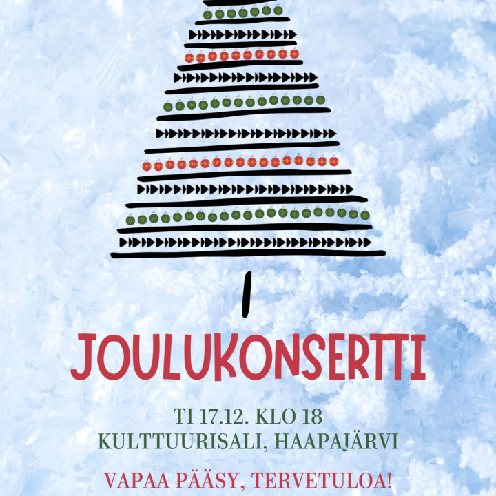 JMO:n joulukonsertin juliste