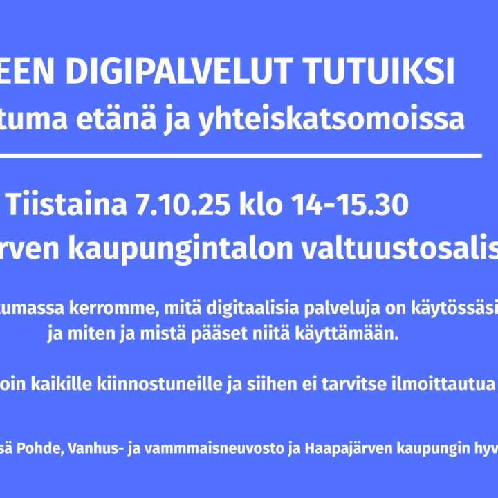 Digipalvelut tutuiksi